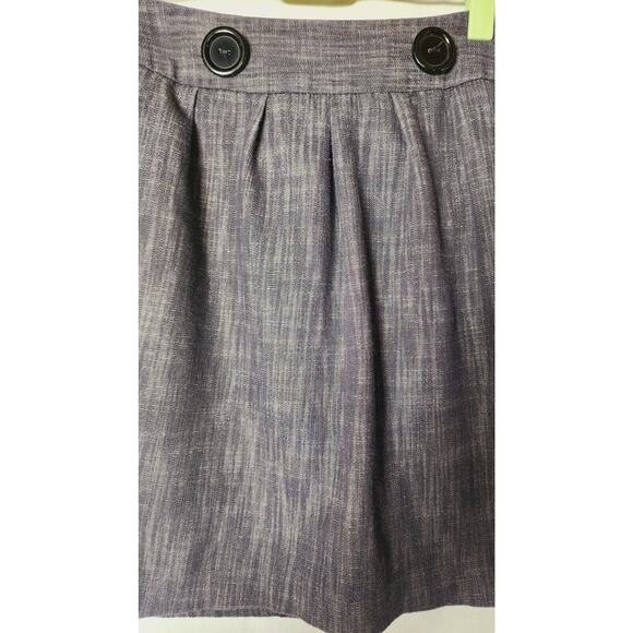 VTG 80s Amy Byer Grey Pencil mini Skirt Sz 3 Big Buttons Corpcore preppy office - Picture 2 of 7
